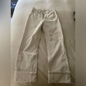 Cream high waisted jeans